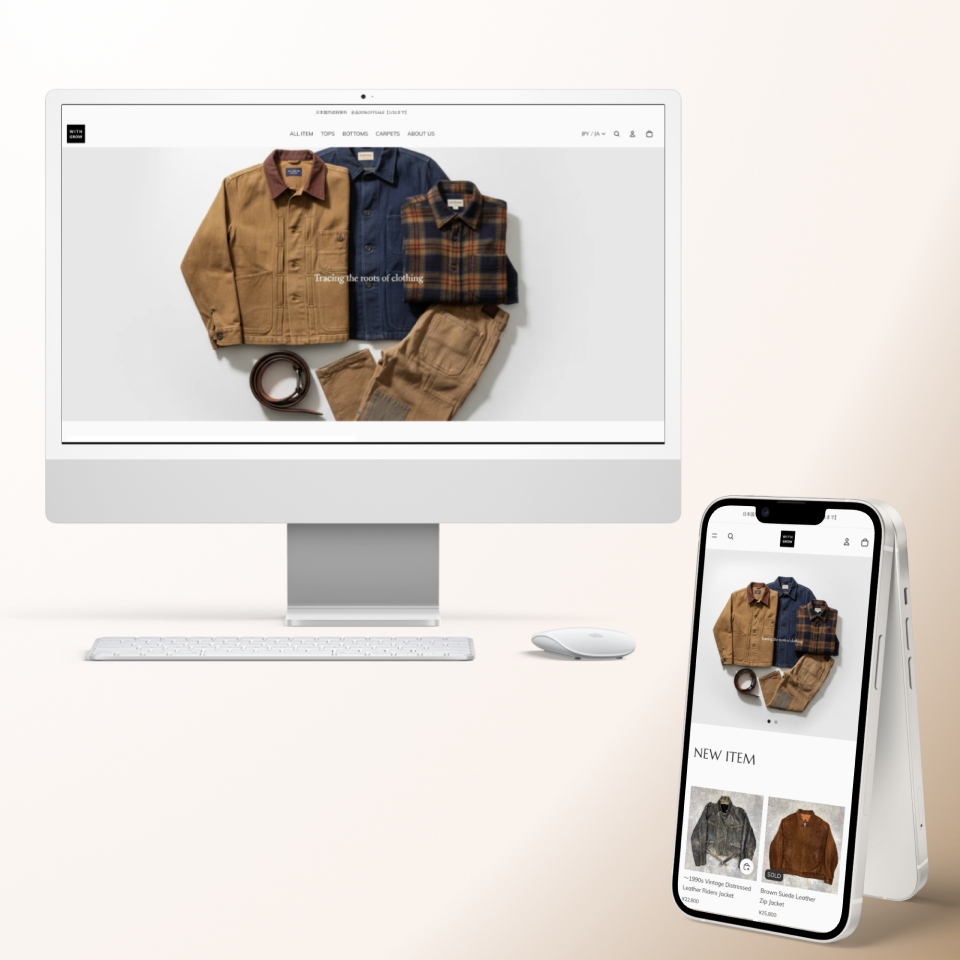 【Shopify】アパレル WITH GROW様